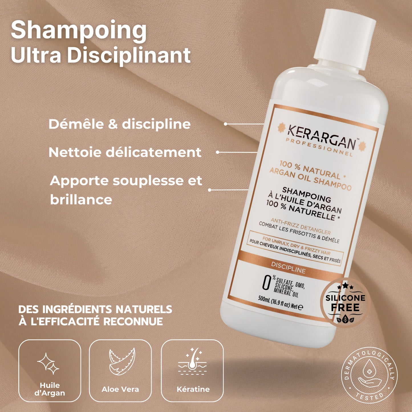 Duo shampoing et masque à l'huile d'argan - 2x500ml