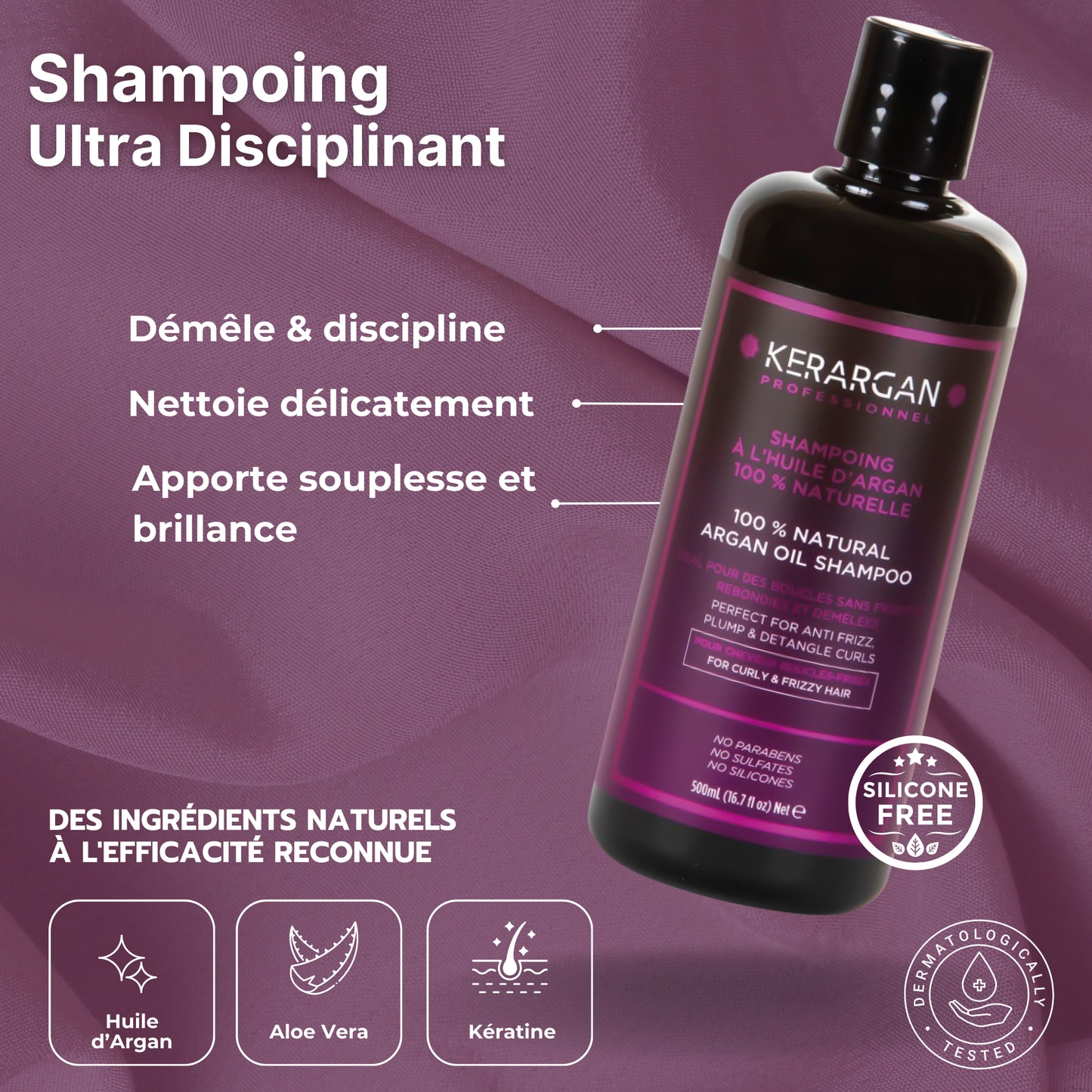 Duo shampoing et masque à l'huile d'argan - 2x500ml