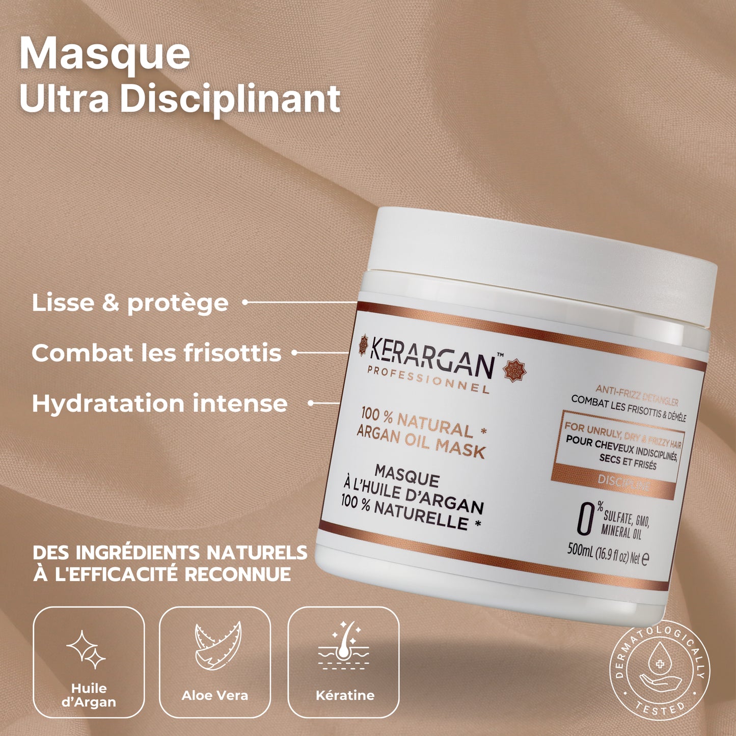 Duo shampoing et masque à l'huile d'argan - 2x500ml