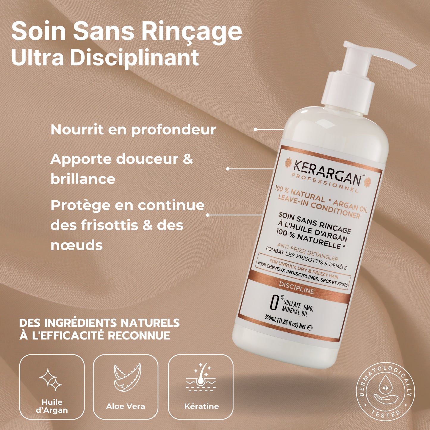 Trio shampoing, masque et leave-in à l'huile d'argan - 1350ml