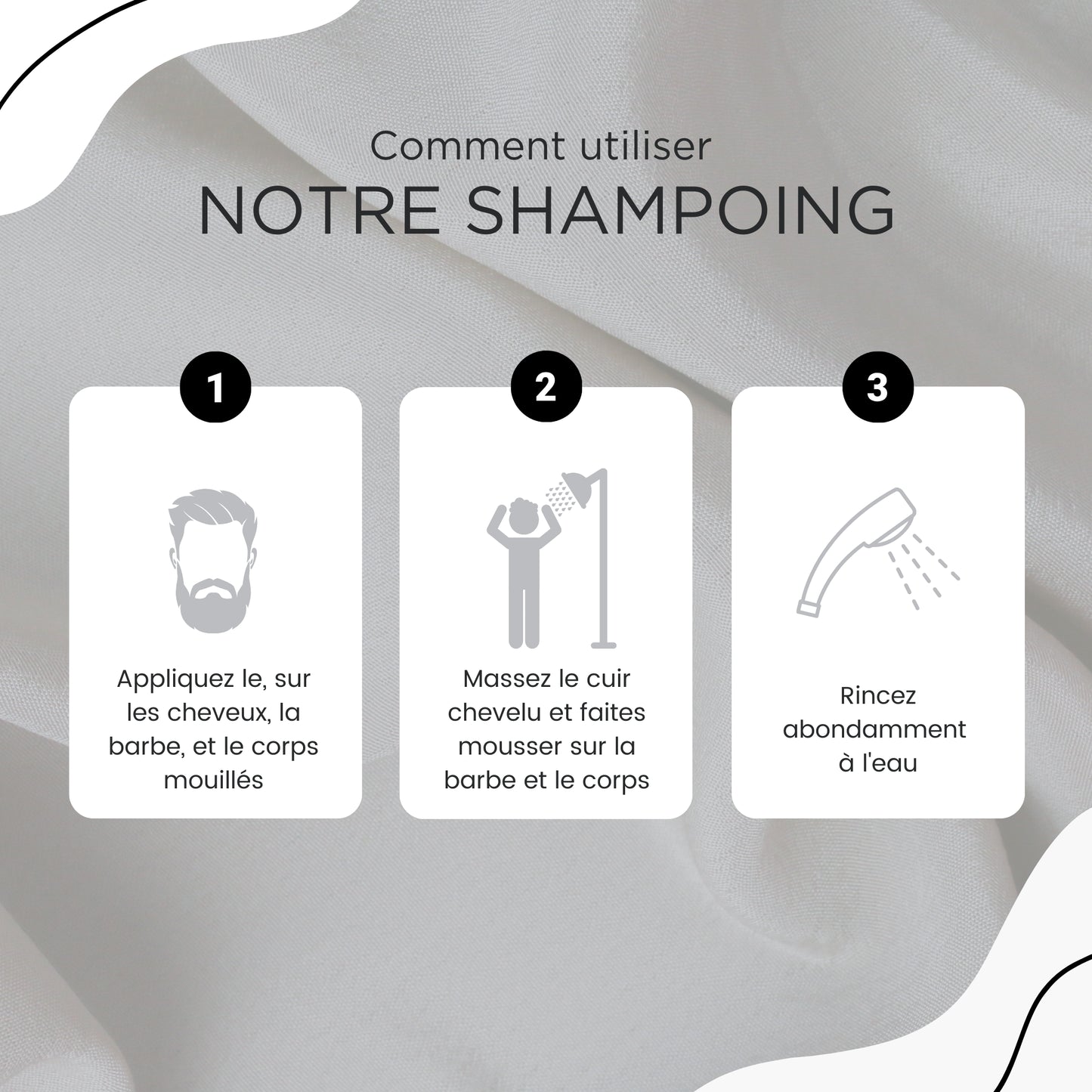 Shampoing fortifiant 3 en 1 à l'huile de chanvre - 500ml