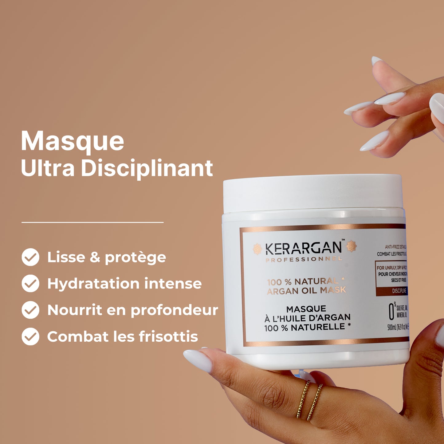 Masque disciplinant à l'huile d'argan - 500ml