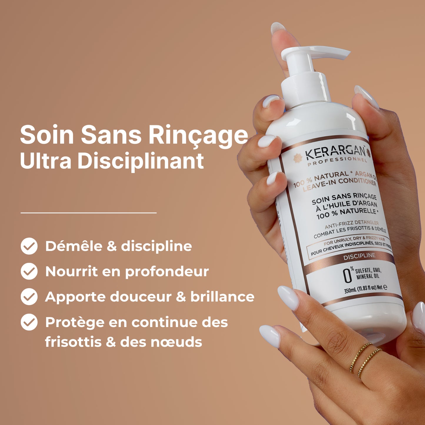 Soin sans rinçage à l'huile d'argan - 350ml