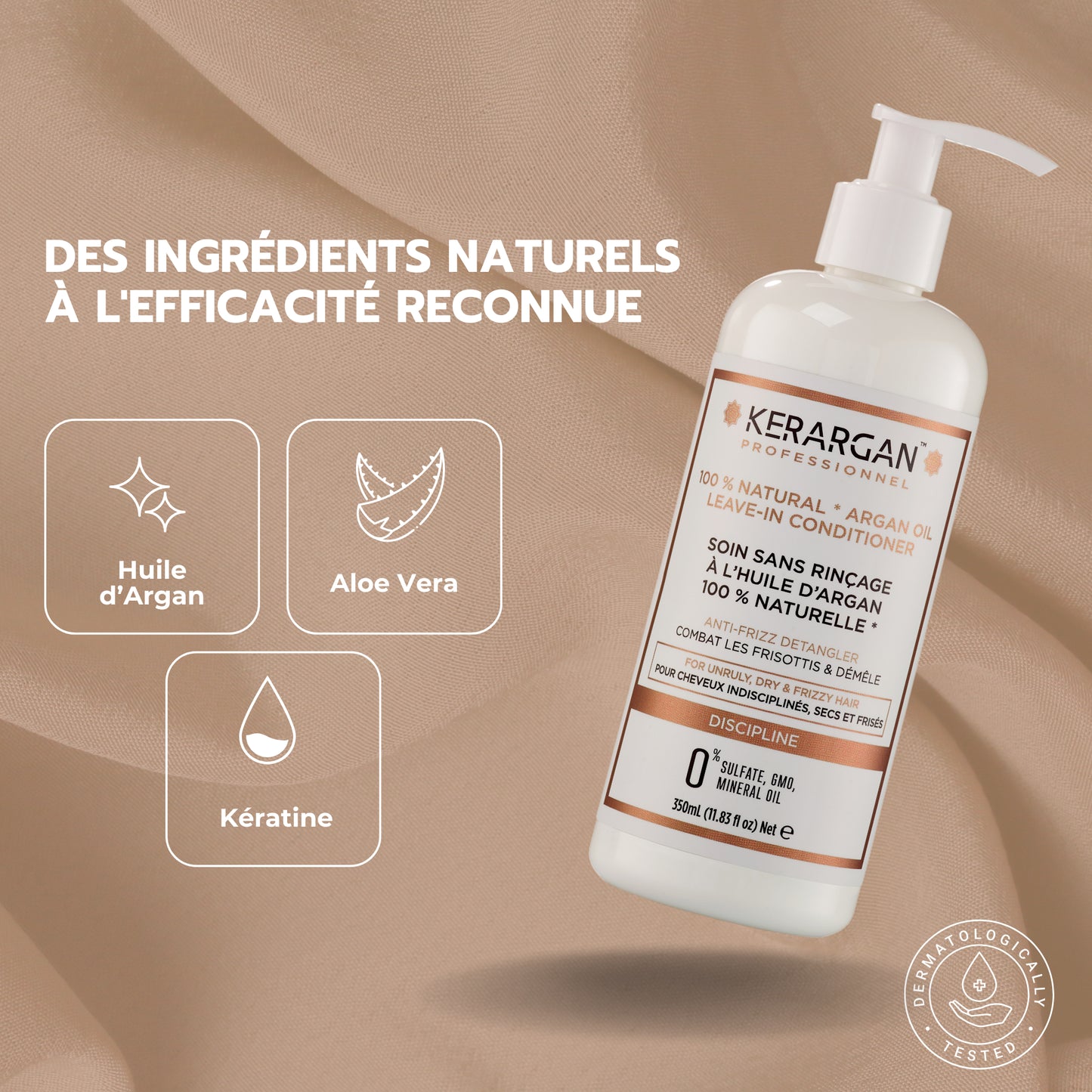 Soin sans rinçage à l'huile d'argan - 350ml