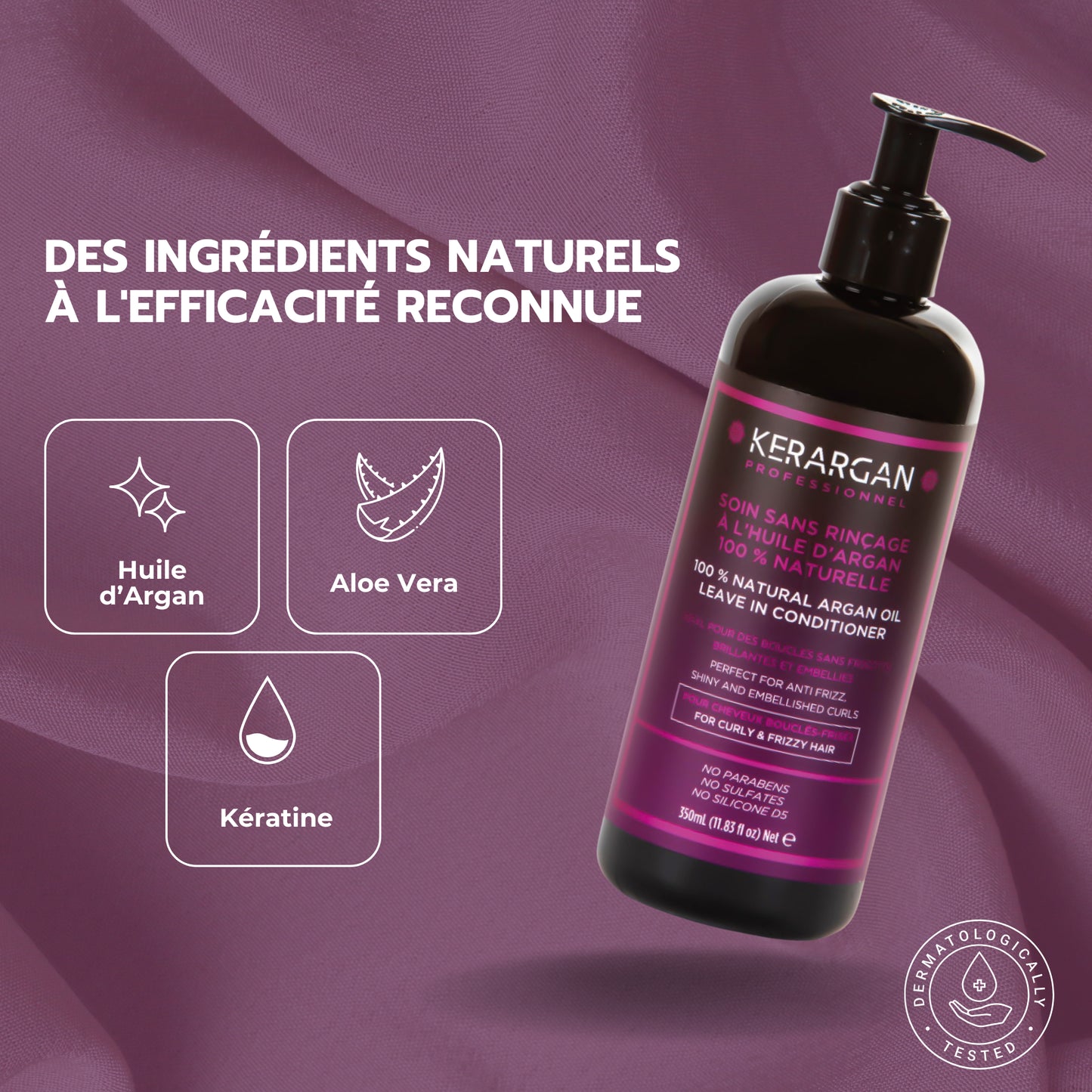 Soin sans rinçage à l'huile d'argan - 350ml