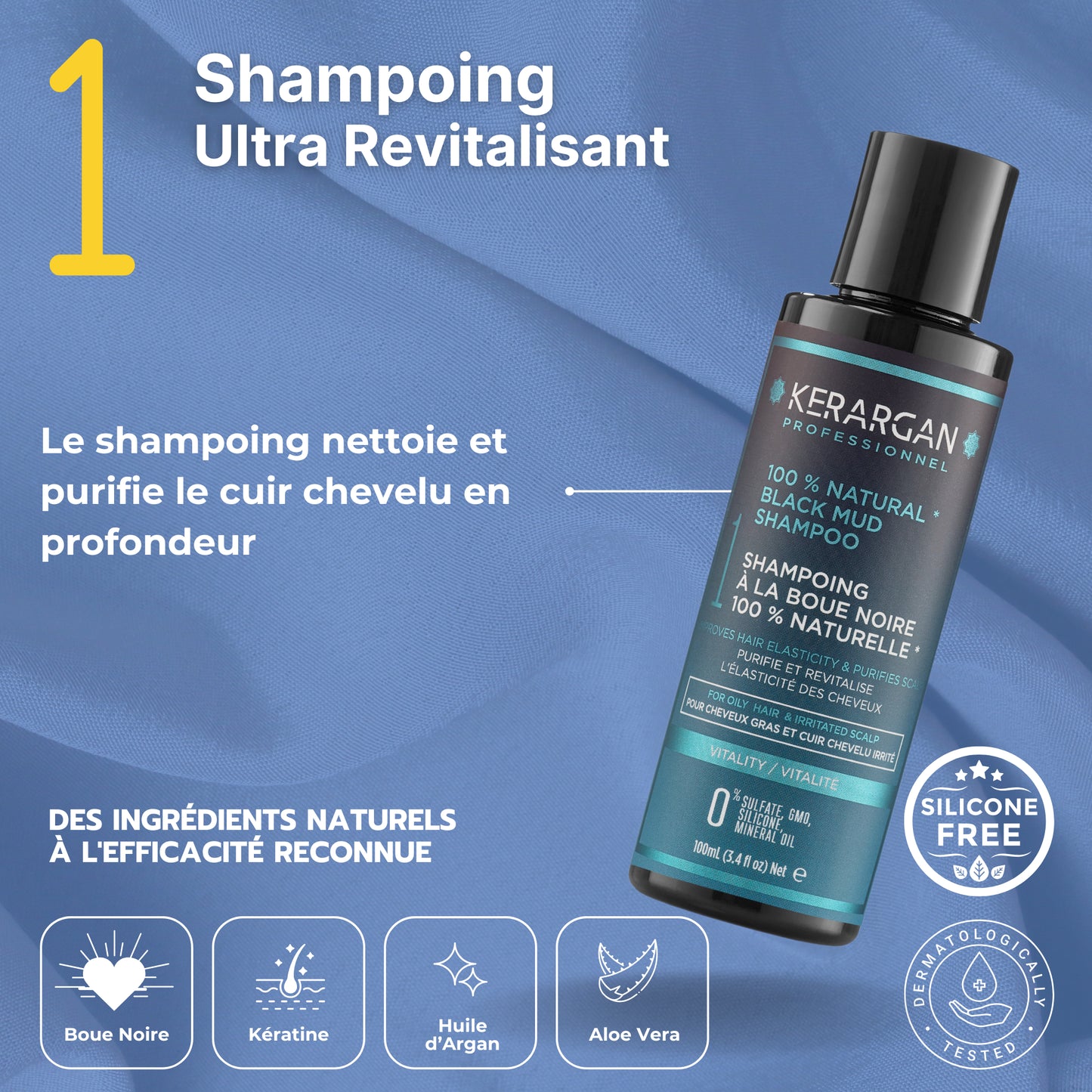 Kit voyage à la boue noire - 300ml