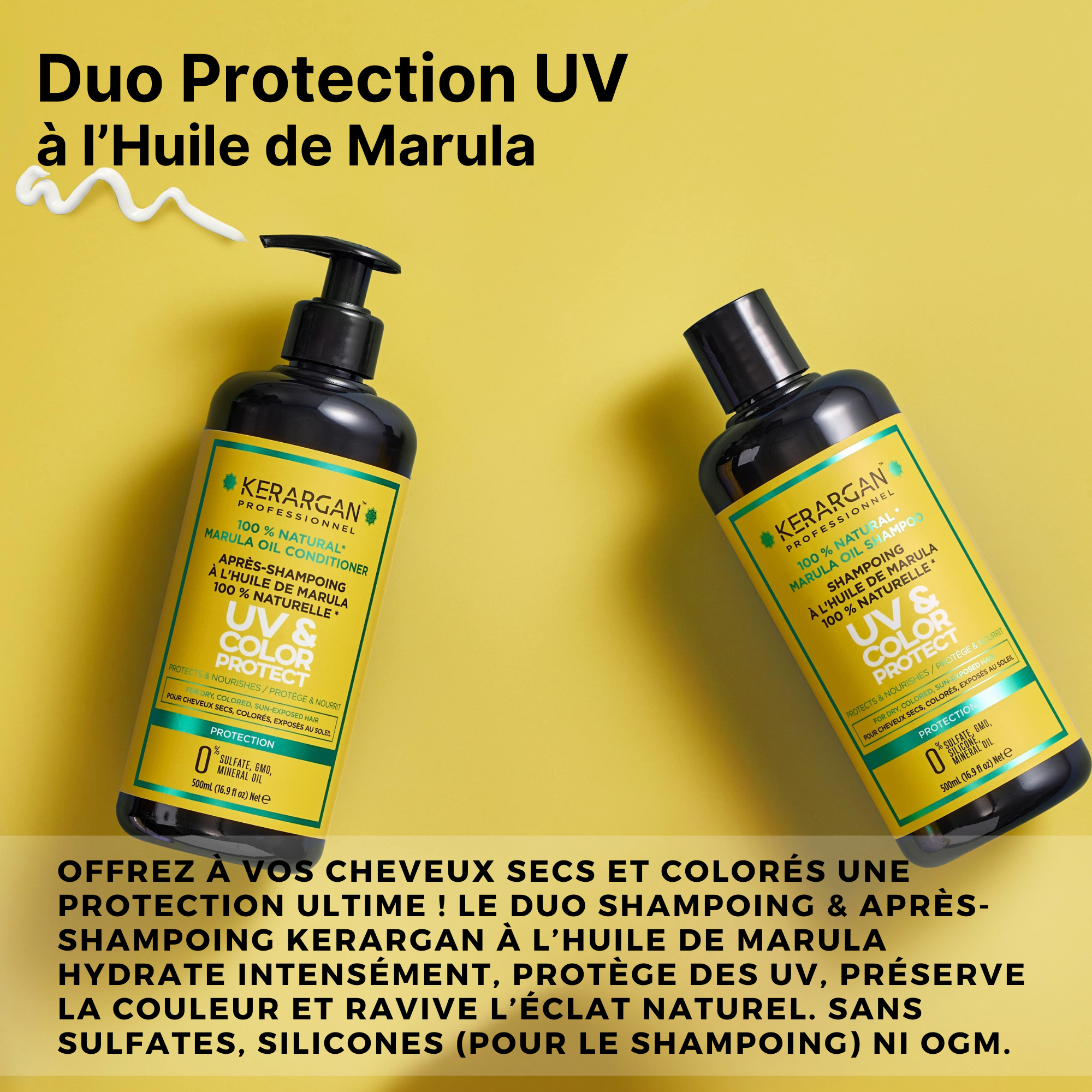 Duo UV Shampoing & Après-Shampoing Marula - 1000ml – KERARGAN