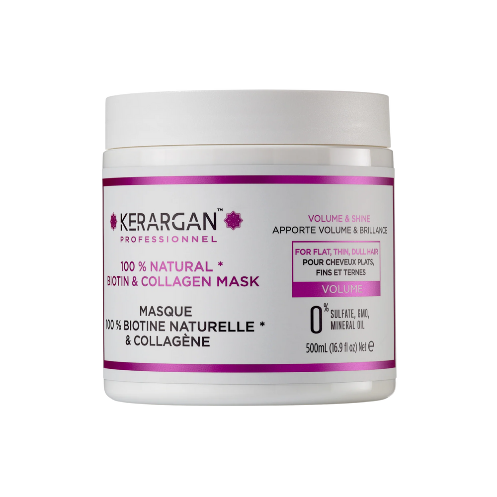 Masque à la biotine et au collagène