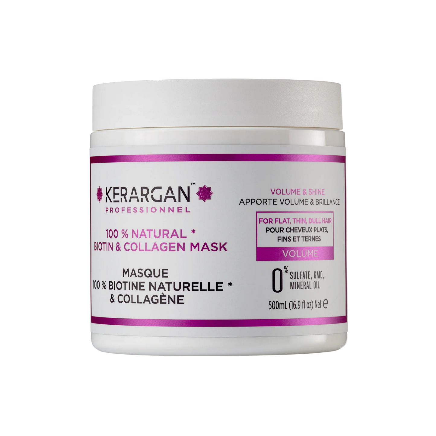 Masque à la biotine et au collagène