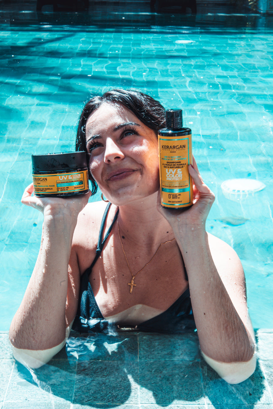 Cheveux exposés au soleil, routine Kerargan Marula