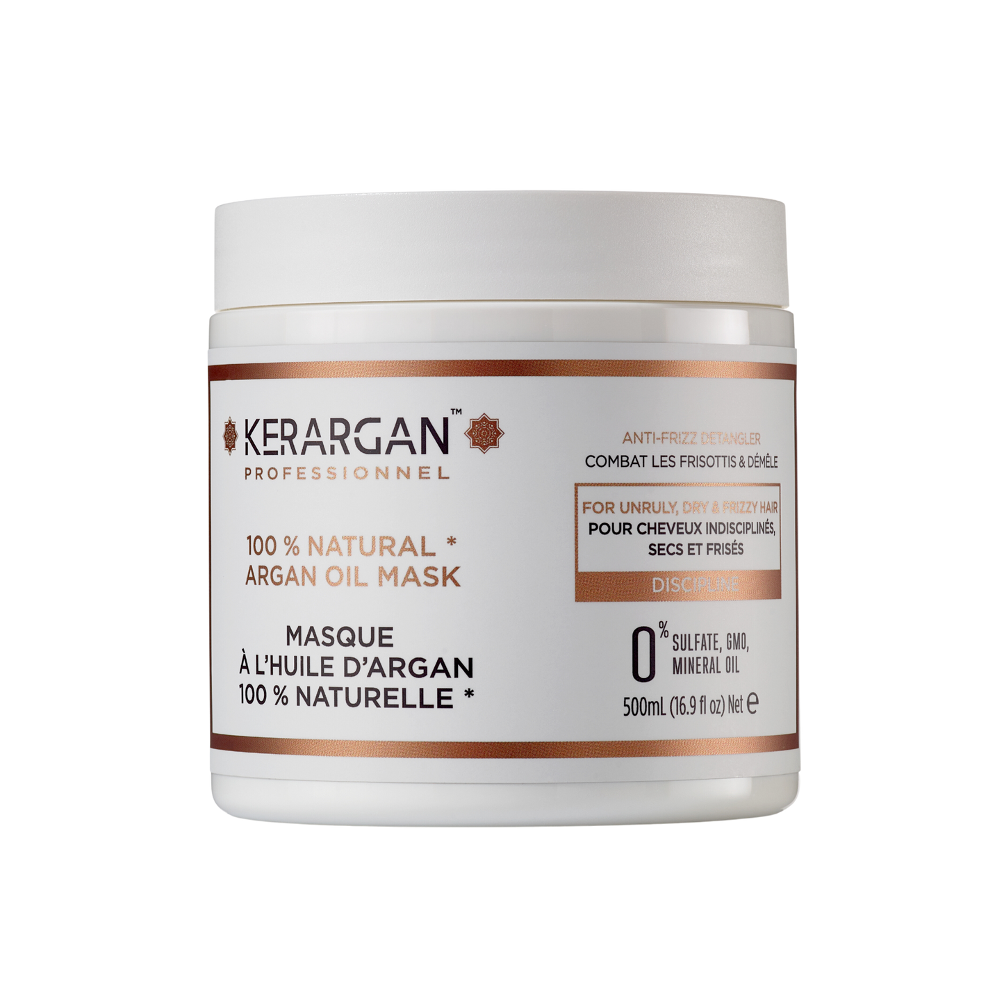 Masque disciplinant à l'huile d'argan - 500ml