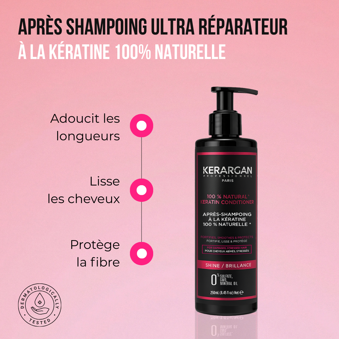Après-Shampoing Ultra Réparateur à la Kératine - 250ml