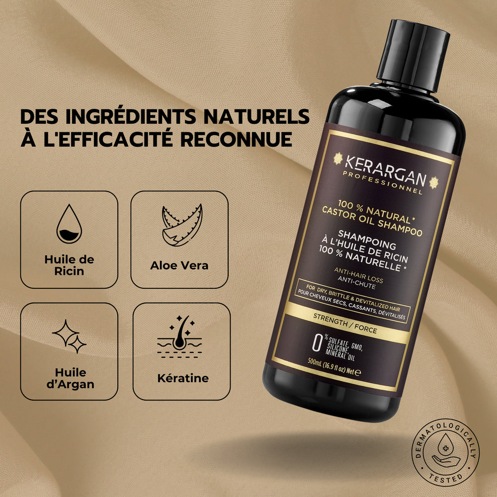 
                      
                        Shampoing à l'huile de ricin - 500ml
                      
                    