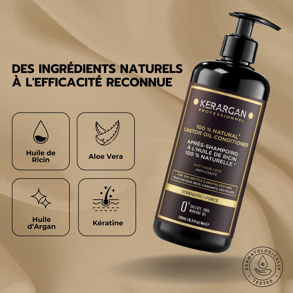 
                      
                        Après-shampoing à l'huile de ricin - 500ml
                      
                    