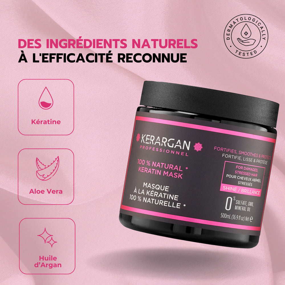 
                      
                        Masque ultra réparateur à la kératine - 500ml
                      
                    