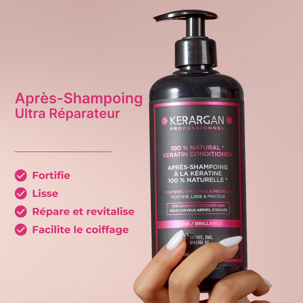 
                      
                        Après-shampoing ultra réparateur à la kératine - 500ml
                      
                    