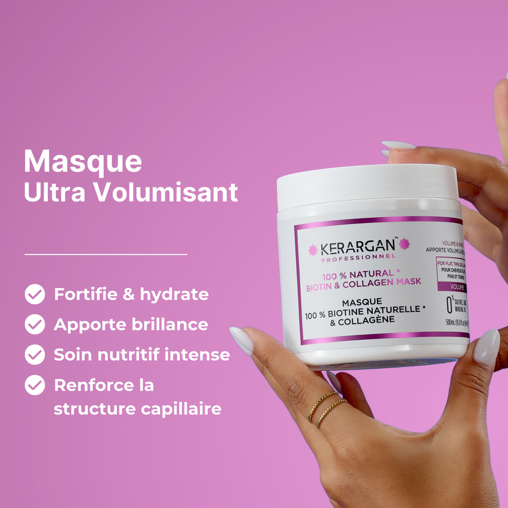 
                      
                        Masque volumisant à la biotine et au collagène - 500ml
                      
                    