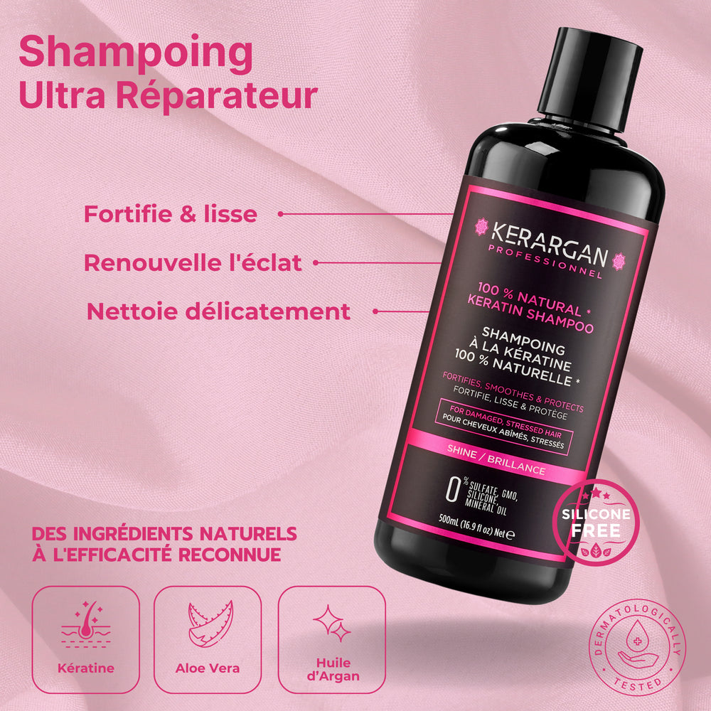 
                      
                        Duo shampoing et sérum à la kératine - 600ml
                      
                    