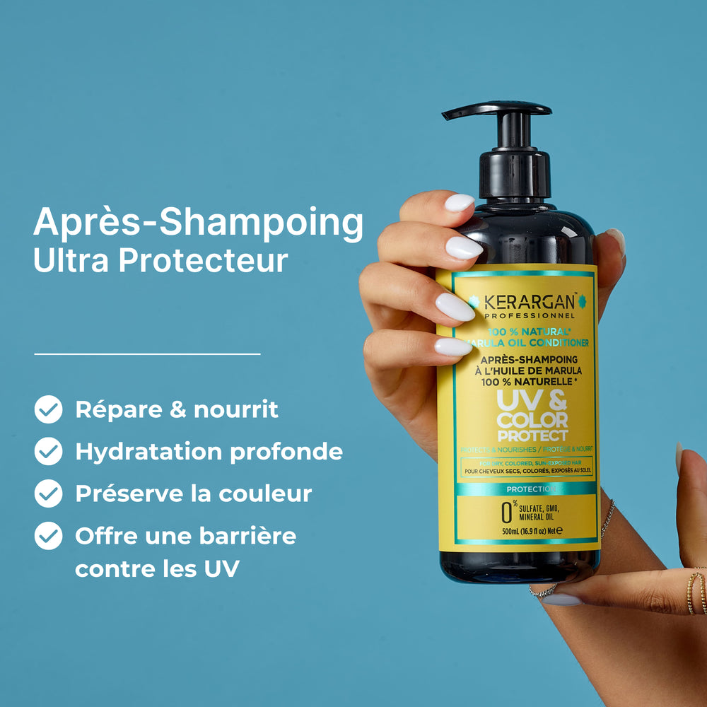 
                      
                        Après-shampoing protecteur UV et couleur à l'huile de Marula - 500ml
                      
                    