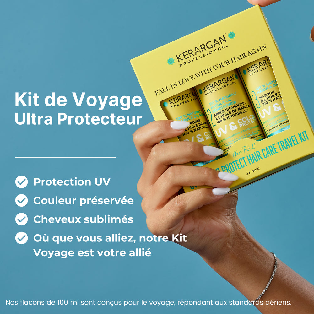 
                      
                        Kit de voyage UV et couleur à l'huile de Marula - 300ml
                      
                    