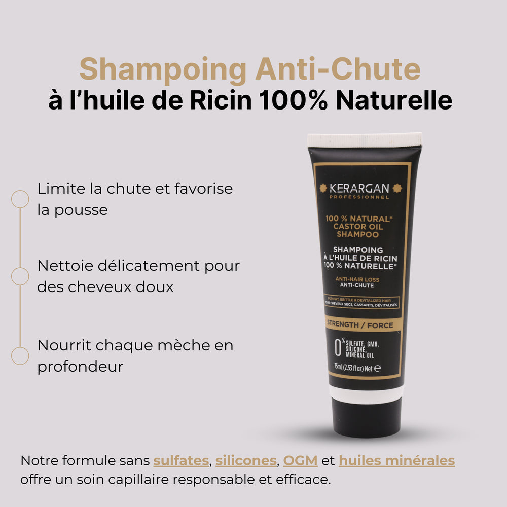 
                      
                        Shampoing à l'huile de ricin - 75ml
                      
                    