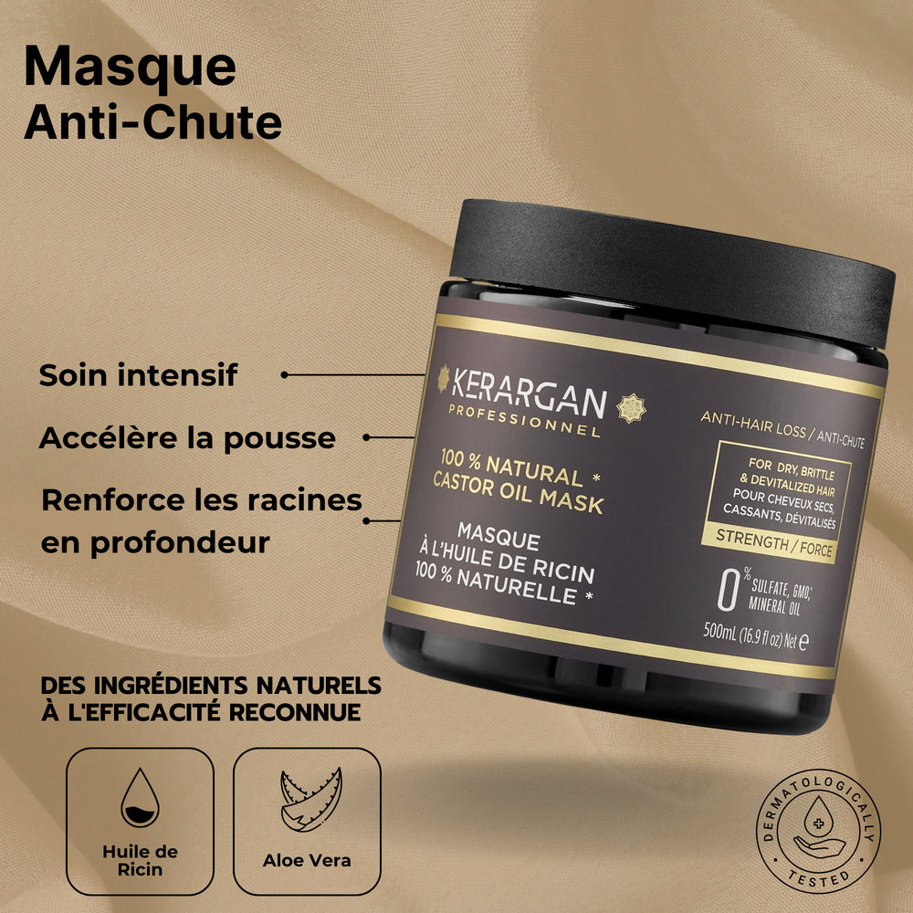 
                      
                        Ensemble shampoing, après-shampoing, masque, sérum et leave-in à l'huile de ricin - 1950ml
                      
                    