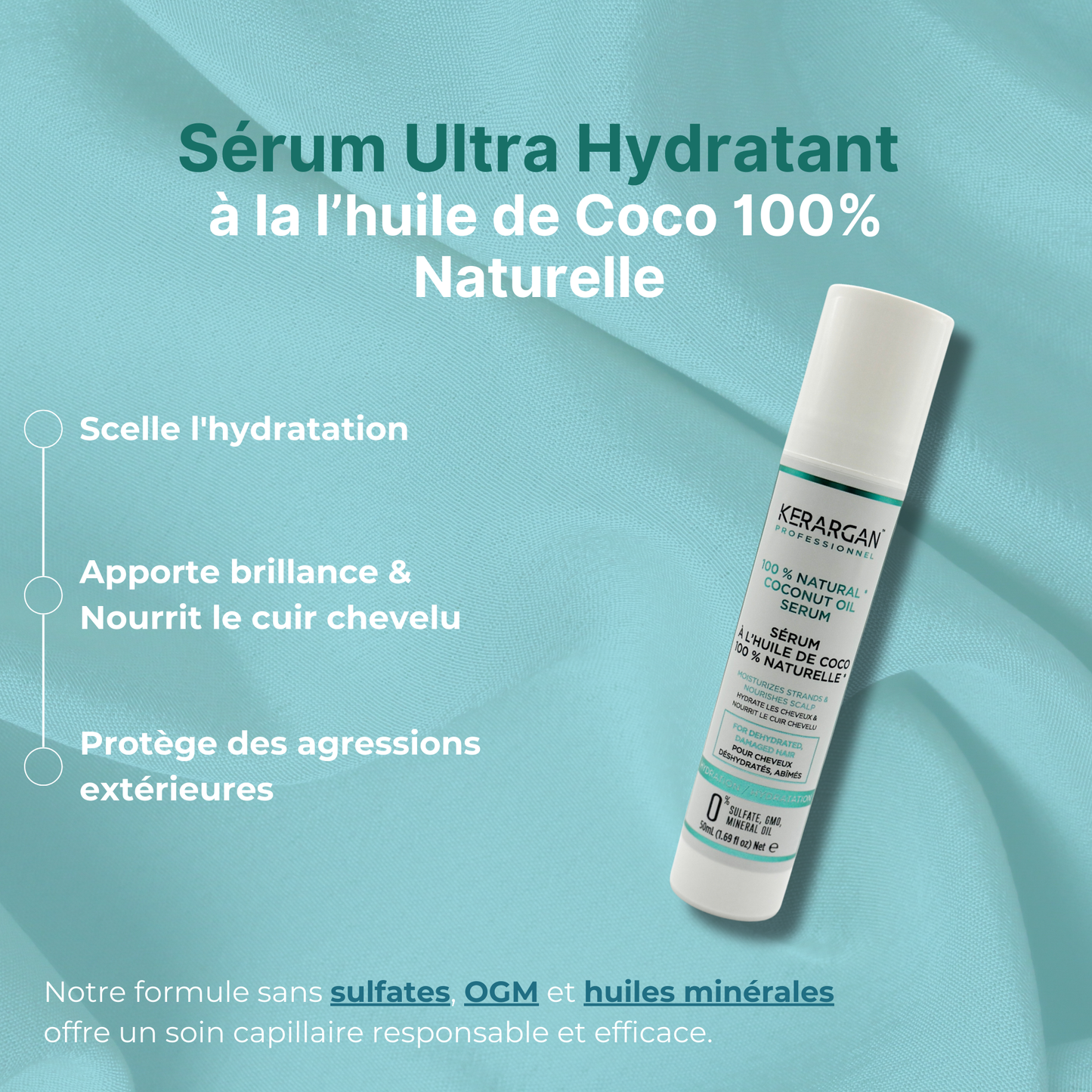Sérum Hydratant à l'Huile de Coco - 50ml