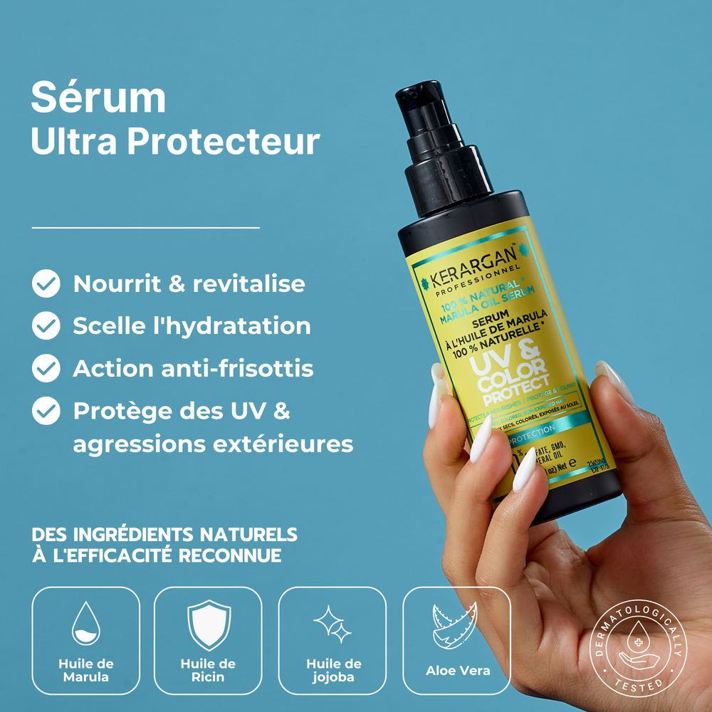 
                      
                        Soin Complet UV à l'Huile de Marula - 3x500ml + 2x100ml
                      
                    