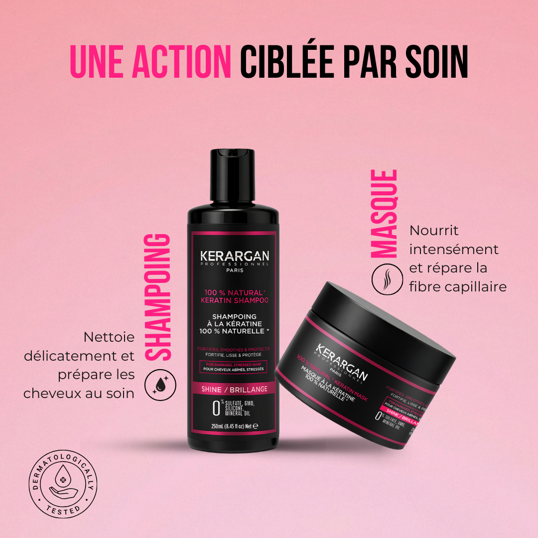Duo Shampoing & Masque à la Kératine - 500ml