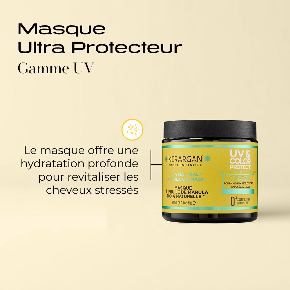 Masque protecteur UV et couleur à l'huile de Marula - 500ml
