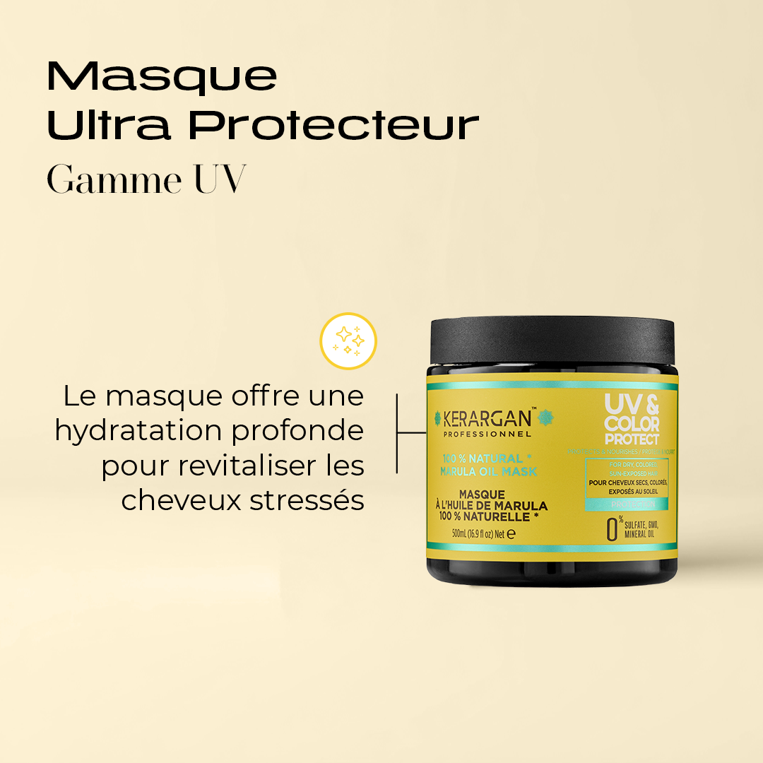 Masque protecteur UV et couleur à l'huile de Marula - 500ml