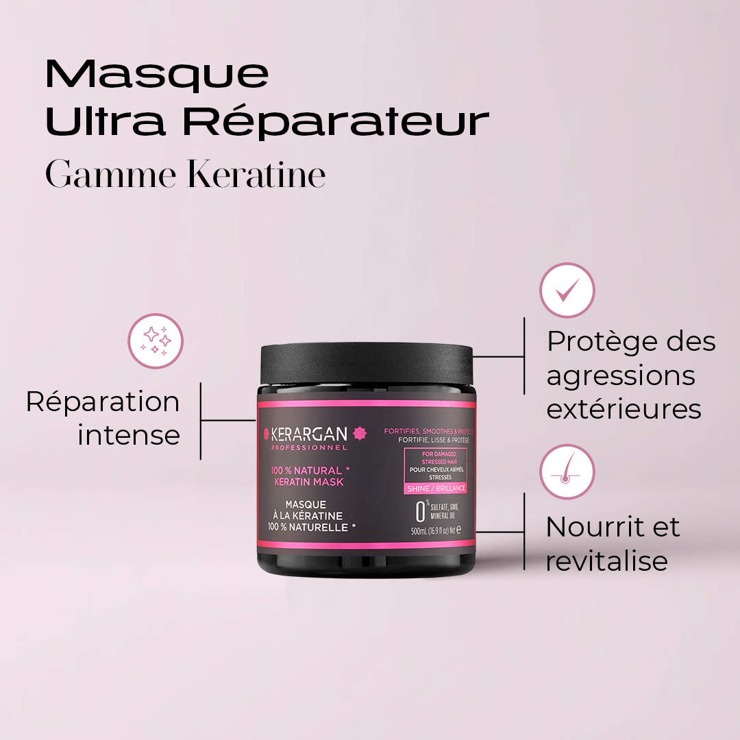 Masque ultra réparateur à la kératine - 100ml