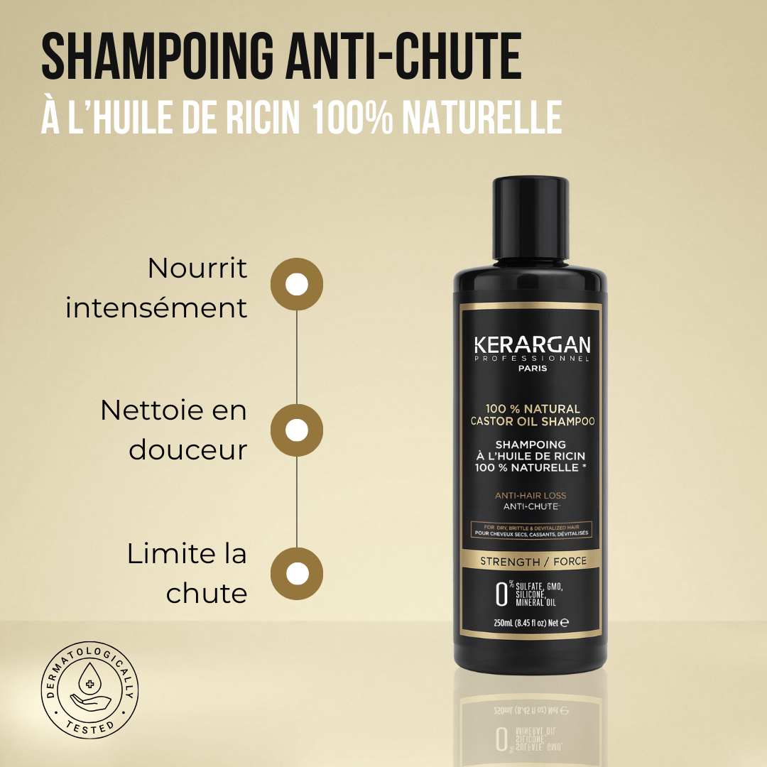 Shampoing Anti-Chute à l'Huile de Ricin - 250ml