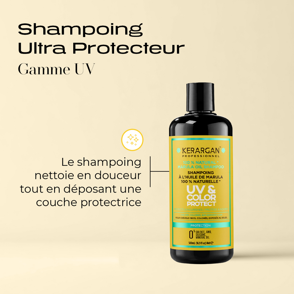 Shampoing protecteur UV et couleur à l'huile de Marula
