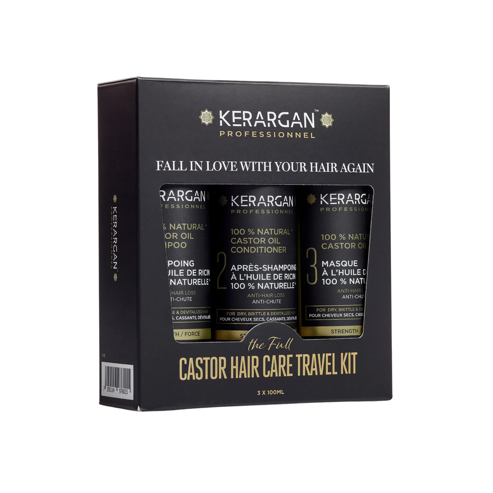 CADEAU |Kit de voyage à l'huile de ricin - 3x100ml